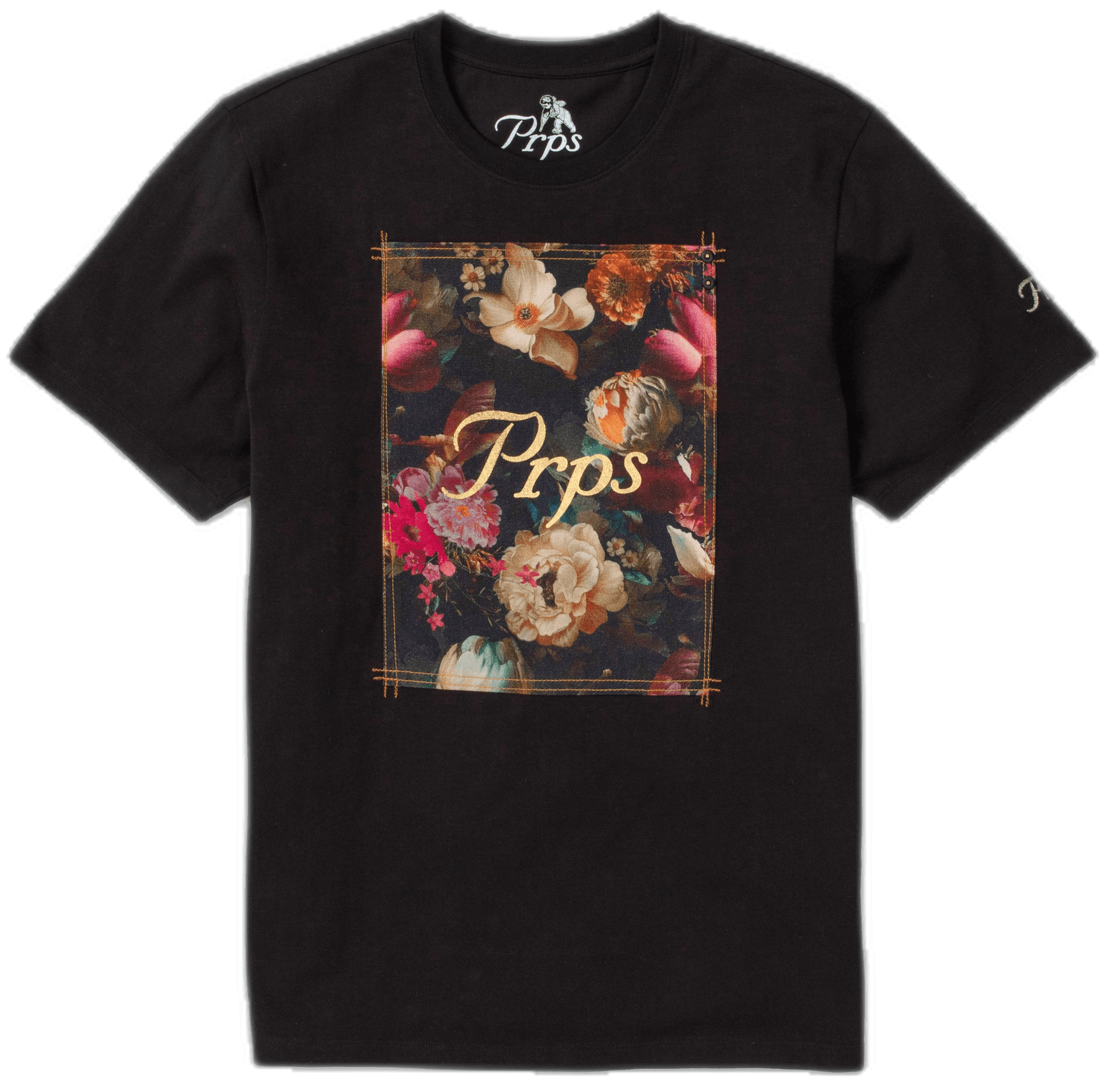 Midnight Blossom Graphic Floral Tee - Image 2