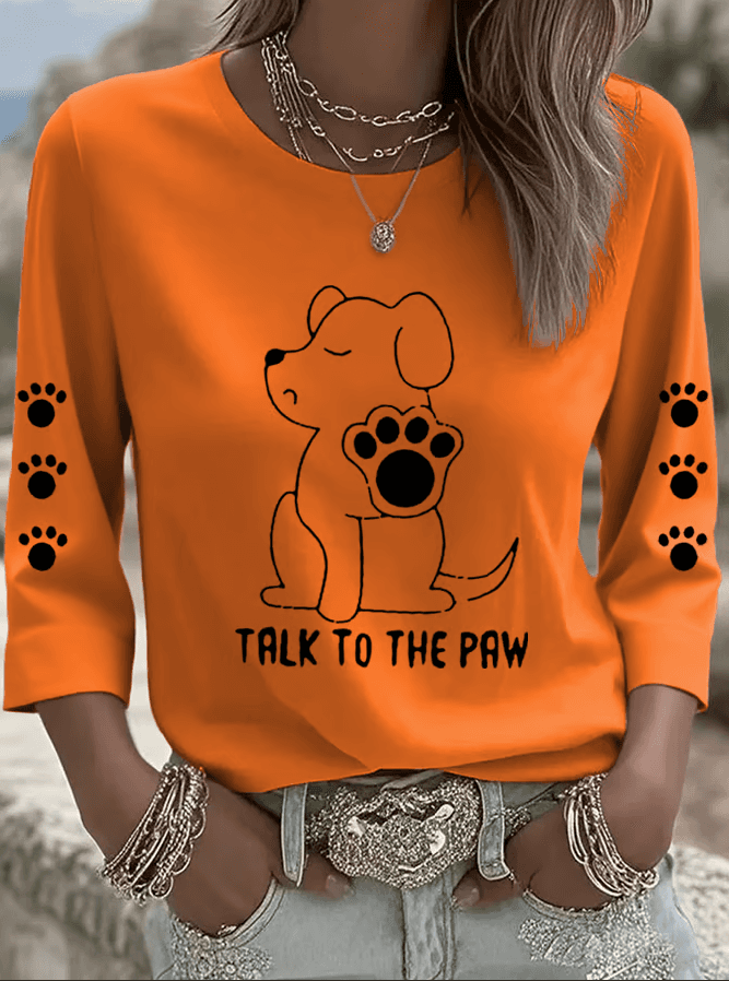 Paws Funny Puppy Print Shirt - Image 2