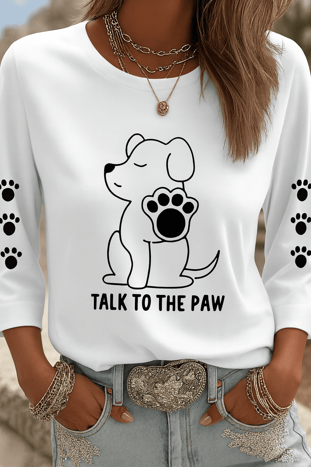 paws-funny-puppy-print-shirt - Preview