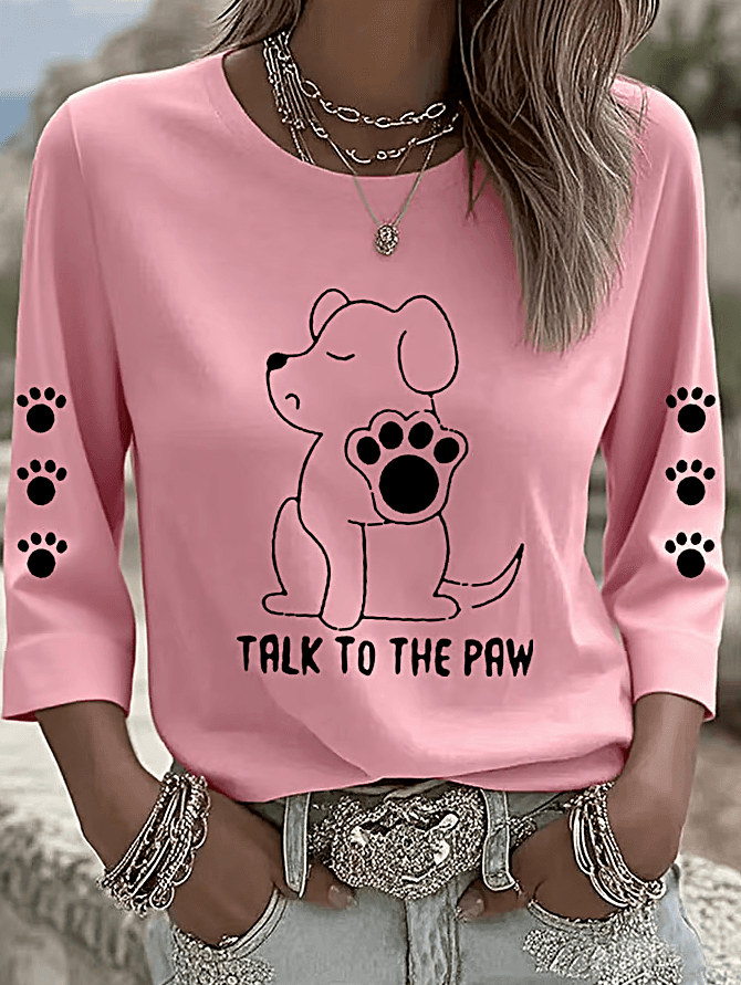 Paws Funny Puppy Print Shirt - Image 3